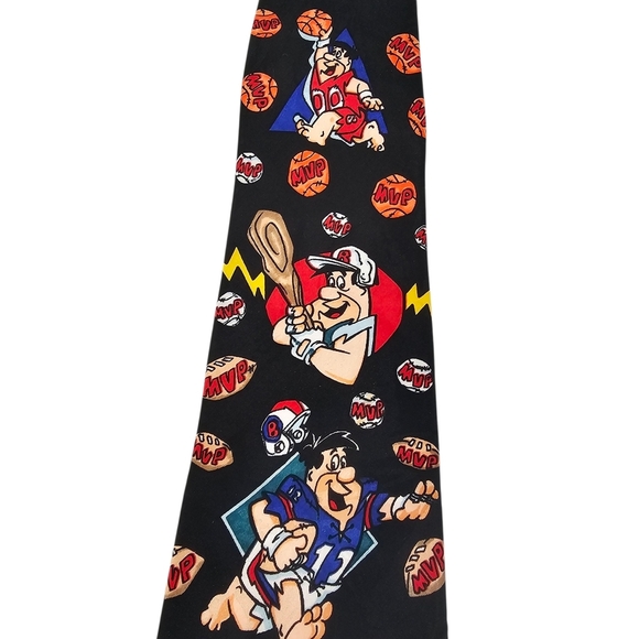 Vintage Hanna-Barbera 1993 Fred Flintstone Tie - Picture 3 of 9